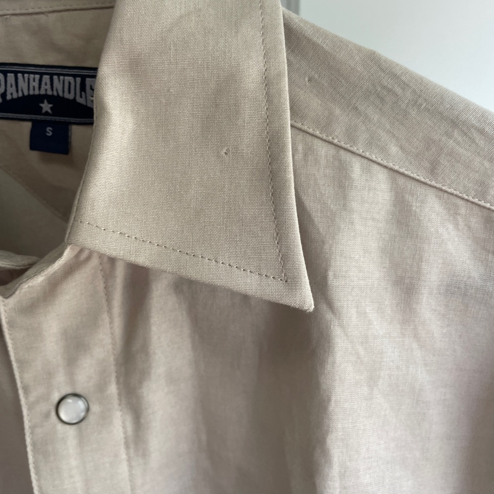 VINTAGE PANHANDLE MENS AZTEC PEARL SNAP LONGHORN SKULL SIZE S, made in Texas - Picture 5 of 9